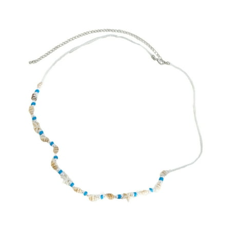 Aurgiarme Elegant Shell Charm Waist Jewelry Stylish Body Chain Waist Belt Body Jewellery for Outfits and Beach Event