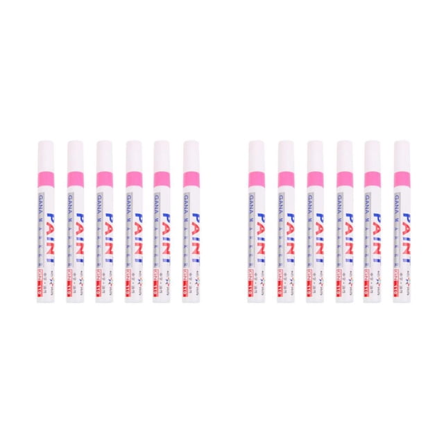Decodeary 6pieces Quick Drying Paint Marker Pen Smooth Writing And Waterproof No Fade Marker Pens rose hermosa 2Set