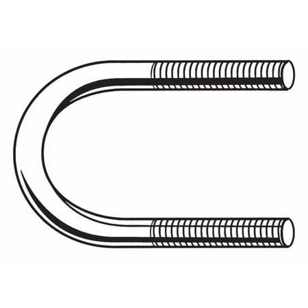 

FABORY U17243.037.0150 3/8 -16 x 1-1/2 Pipe Size Zinc U-Bolt 10 pk.