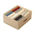 thumbnail image 4 of Caja de almacenamiento de ropa con compartimento de doble fila, caja de almacenamiento de tela para el hogar, cajón plegable, armario, organizador, artefacto de almacenamiento, 4 of 4