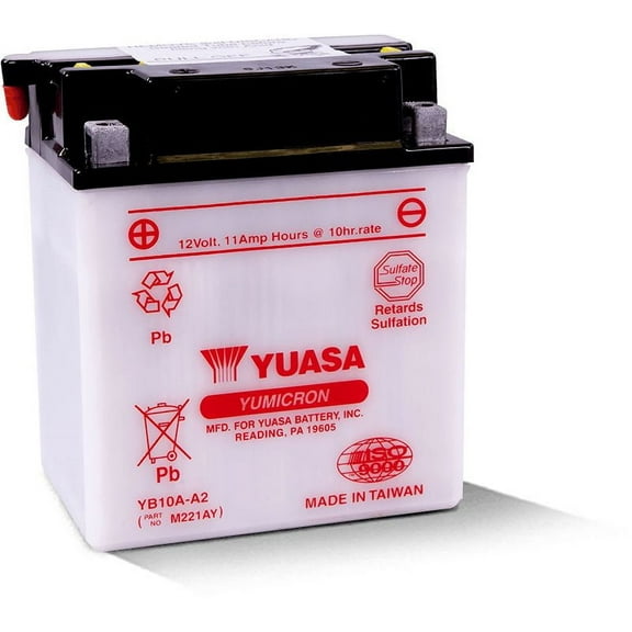 Yuasa Conventional YB10AA2 12 Volt Battery YUAM221AY