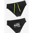 thumbnail image 4 of Trendy Men's Fun Printed Swim Briefs - Skin-Fit Comfort Beach Swimwear, 4 of 5
