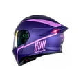 thumbnail image 2 of Casco Abatible Kov Moto Thunder Waves Morado Mujer Luz Led Talla XL, 2 of 5