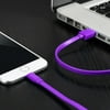 Refurbished Blackweb BWA16WI015 Sync and Charge Cable w/ Lightning Connector 4' - Purple