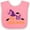 Pink and White, variant on Inktastic My First Halloween, Witch Hat, Pointy Hat, Bats Boys or Girls Baby Bib