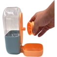thumbnail image 5 of Juego de dos piezas para mascotas, dispensador automático de alimentos y dispensador de agua para perros pequeños, gatos y mascotas (naranja) ER, 5 of 5