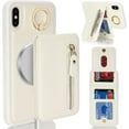 thumbnail image 4 of iPhone Xs case with Card Holder, iPhone x/xs Phone Case Wallet for Women magsafe Compatible Wallet Detachable 2-in-1 for Men-White, 4 of 16