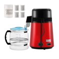thumbnail image 1 of KFFKFF Water Distillation Unit, 4L Capacity for Home Use, 750W Power for Pure Water Filtration, Stainless Steel Inside, Countertop Design for Fresh Water Production, Red, 1 of 9