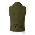 thumbnail image 3 of BSDJILFG Suit Vest for Men Formal Casual Sleeveless Waistcoat Single Breasted Lapel Dress Vest with Pockets, 3 of 5