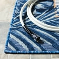 thumbnail image 5 of SAFAVIEH Cabana Elvina Botanical Indoor/Outdoor Area Rug, Ivory/Navy, 9' x 12', 5 of 12