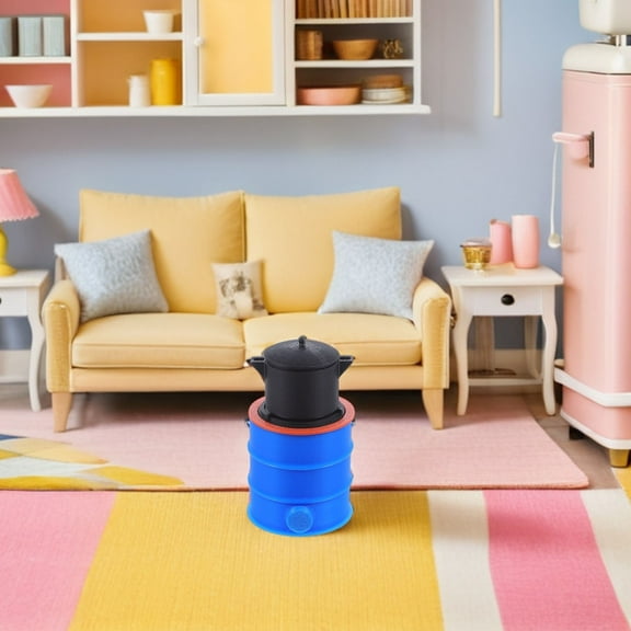 LOLIPPYY Mini Dollhouse Stove in with Realistic Effects for Dollhouse Decoration