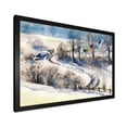 thumbnail image 2 of Designart 'Country Road In Winter Times Landscape I' Traditional Framed Art Print, 2 of 4