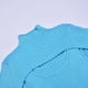 thumbnail image 4 of Gibobby SuéTer Para Mujeres Para Frío Camisola elegante de Color sólido para mujer, suéter de punto, abrigo calado de manga larga, camiseta interior ajustada(Azul,M), 4 of 5