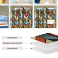 thumbnail image 4 of Yayeee Foldable Storage Basket for Shelves with Handles Waterproof Cloth Bins, Yellow Geometric, 4 of 7
