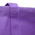 thumbnail image 4 of 10 PACK Heavy Duty Grocery Tote Bag, Purple Large & Super Strong, Reusable Shopping Bags with Stand-up PL Bottom, Non-Woven Convention Tote Bags, (Set of 10), Purple, 4 of 4