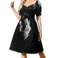 thumbnail image 2 of Vestido sin mangas de Gomez y Morticia Addams vestidos cortos atrevidos lindos vestidos de noche para mujer vestido para mujer, 2 of 8