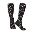 thumbnail image 4 of Daiia Sports Socks Space Rocket Printed Novelty Crew Socks for Men Women Knee High Socks Cotton Socks Soft & Breathable Support Unisex Socks, 4 of 9