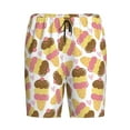 thumbnail image 4 of Wukai Cute Ice Cream Men’s Short Pajama Pants With Pockets Soft Sleep Pj Shorts for Men-XX-Large, 4 of 6