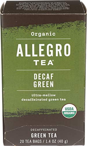 Allegro Tea, Organic Decaf Green Tea Bags, 20 ct