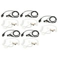 thumbnail image 4 of Acoustic Tube Headphone Transparent Radiation Reduction Portable Air Acoustic Tube Headset for Motorola Walkie Talkie 5 Pcs, 4 of 5