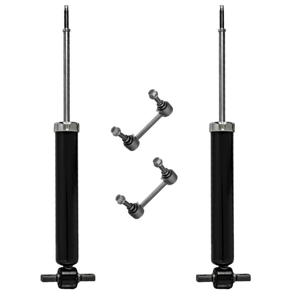 Detroit Axle - Rear 4pc Shock Absorbers Kit for 13-18 Ford Fusion, 2 Shock Absorbers 2 Sway Bar End Links 2013 2014 2015 2016 2017 2018 Replacement