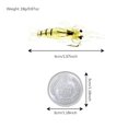 thumbnail image 4 of Wosthever 10 piezas de cebos de pesca artificiales cebo en forma de camarón altamente realista señuelo de pesca de PVC 4 cm/1,57 pulgadas Pescar, 4 of 6
