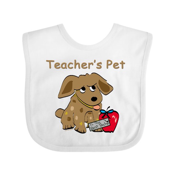 Inktastic Teacher's Pet Boys or Girls Baby Bib