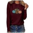 thumbnail image 1 of Staron Chemises à Manches Longues pour Femmes It's Fall Yall Chemise de Mode d'Automne Col Rond Chic Décontracté Hauts Graphiques Citrouille Coupe Ample T-Shirt à Manches Longues Hauts Idées Cadeaux pour Femmes, 1 of 3