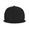 thumbnail image 2 of DouZhe Flat Brim Cap Snapback Hat, NFT Blockchain Prints Adjustable Black Adult Baseball Cap, 2 of 7