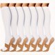 thumbnail image 2 of DEKAXID - 7 pares de calcetines de compresión unisex hasta la rodilla, para correr, con circulación de 15-25 mmHg, 2 of 6
