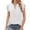 White, variant on Lixiuxyad Women Dressy Casual Blouse Ruffle Sleeve V Neck Textured Shirts Summer Business Work Tops Dressy Casual,Black L