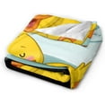 thumbnail image 2 of Lazy Duck Cute Duckling Sleeping Throw Blanket Ultra Soft Warm All Season Decorative Fleece Blankets for Bed Chair Car Sofa Couch Bedroom 50"X40", 2 of 6