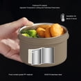 thumbnail image 3 of Bento Lunch Container, Stainless Steel Lunch Box Adult Lunch Box Large Size Bento Lunch Box Premium Bento Boxes Containers for Hot Food Such Soup Fried Rice, 3 of 8