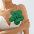 thumbnail image 3 of Chunky Fabric Flower Brooch Pin for Women Girls Fashion Dainty Layered Rose Camellia Flowers Corsage Boutonniere Brooches Lapel Pins Elegant Wedding Holiday Party Dress Accessories Jewelry, 3 of 12