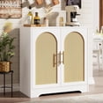 thumbnail image 3 of QinaQin 30-Inch Rattan Sideboard/Buffet Cabinet, Four-Door Modern Storage Unit | Decorative Console and Coffee Bar for Living Room, Dining Room, Entryway, 3 of 7