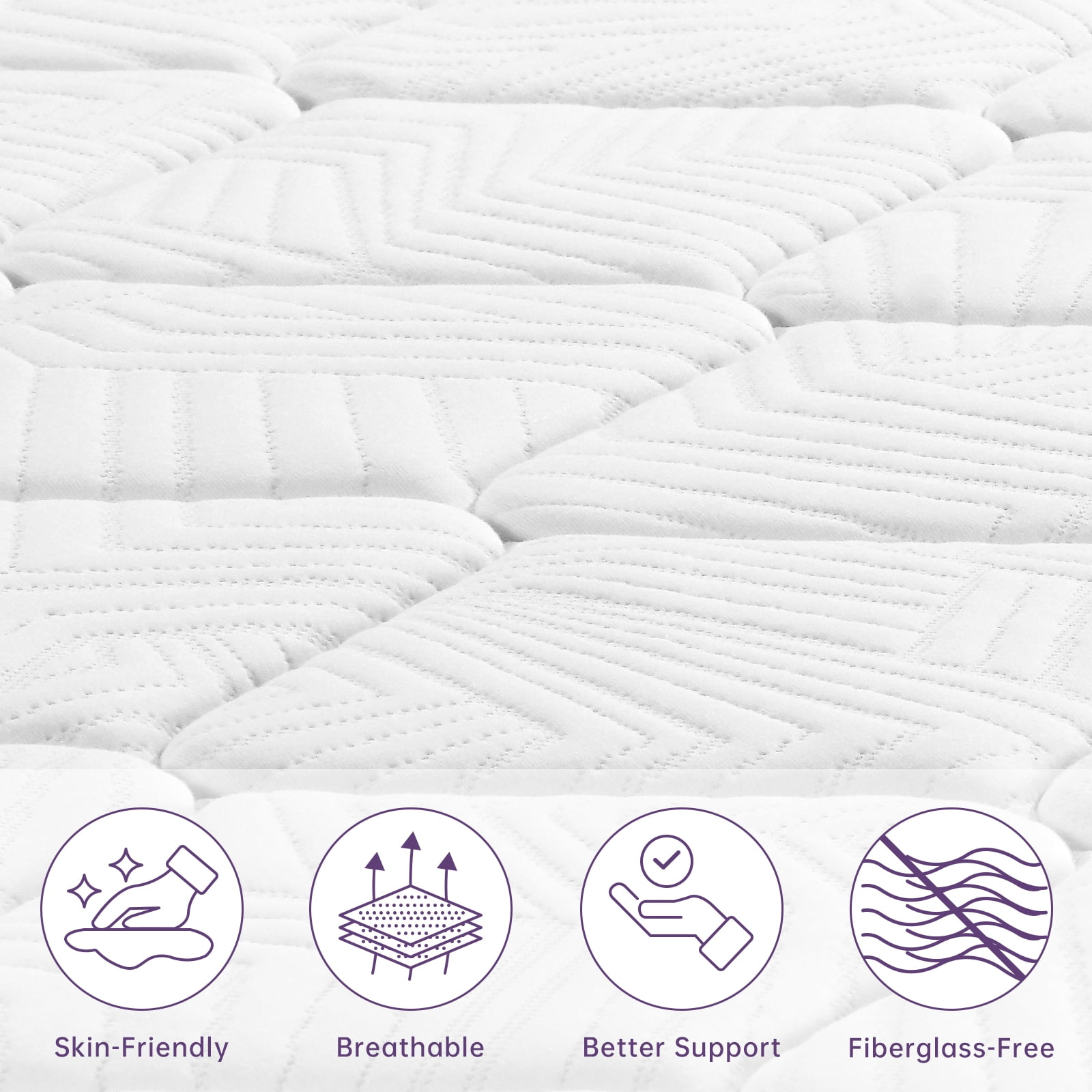 BMMB 12 Inch Queen Size Bedroom Mattress Combination Of Heavy Duty Pocket Coils Spring And Memory Foam Mattress Fully Supportive Great Balance