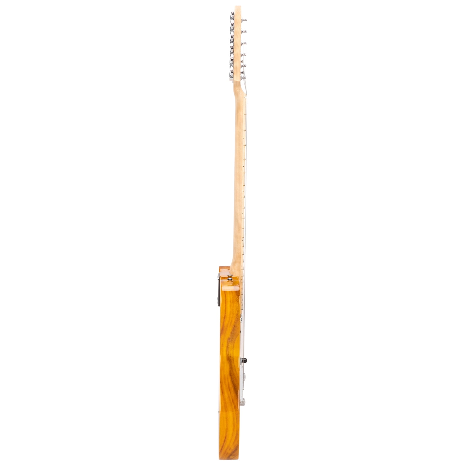 Kepooman 6 String 20W Guitar Beginner Starter Kit for Adult and Kids with Amplifier, Bag Strap, Pick Connector, Wrench Tool, Transparent Yellow