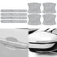 thumbnail image 5 of Etiquetas engomadas de la manija de la puerta del coche del diamante artificial, accesorios autos del coche de la etiqueta engomada del rasguño anti Blanco Zulema Película protectora de mango, 5 of 8