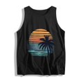 thumbnail image 5 of Atkumj Sleeveless Graphic Tees for Women Casual Round Neck Print Tank Tops Trendy Comfy Versatile Going Out Summer Tops S, 5 of 6