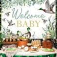 thumbnail image 2 of Duck Hunting Baby Shower Decorations, 7x5 ft Mallard Duck Welcome Baby Backdrop Banner Sign Photography Background Photo Studio Props for Duck Baby Shower Party Supplies, 2 of 6