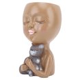 thumbnail image 1 of Funny Face Planter Pot, Unique Appearance, Excellent Resin Material, Drainage Hole Design, Suitable For Multiple Plants, Wide Application, 1 of 8