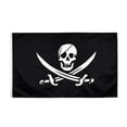 thumbnail image 1 of Bandera pirata de Jolly Roger, Calavera, huesos y espadas de sable cruzado, 90x150cm, bandera pirata de Jack Rackham, hermanos de la costa, envío gratis, 1 of 3