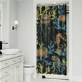 thumbnail image 2 of 36" x 72" Crab & Sea Life Shower Curtain - Watercolor Vintage Nautical Bathroom Decor with Rustproof Grommets & Hooks, 2 of 5