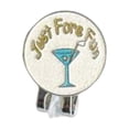 thumbnail image 4 of Clip para gorra de golf con patrones variados y marcador de pelota de golf desmontable - Ligero Blanco, 4 of 6
