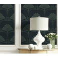 thumbnail image 6 of NextWall Midnight Blue & Juniper Deco Floral Peel and Stick Wallpaper, 6 of 8