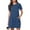 Navy, variant on gakvbuo Summer Dress With Pockets For Women T-Shirt Mini Dress Round-Neck Short Sleeve Solid Beach Vacation Dresses