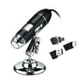 thumbnail image 1 of HLONK Microscope Numérique 3 en 1 USB & USB & Type-C Grossissement 1600X 8 LEDs avec Support Compatible avec Android WindowsXP Win 7 8 10 Linux Portable à Main, 1 of 7