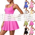 thumbnail image 3 of Workout Sets for Women 2 Piece Backless Strappy Sports Bra Seamless Leggings Matching Set Yoga Outfits,Breathable(Pink,L), 3 of 5