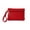 Red, variant on Luxe On The Go Mini Wristlet Wallet for Women, Faux Leather Zipper Coin Purse with Wrist Strap, Red
