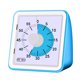 thumbnail image 1 of Temporizador de tiempo (rojo/azul), temporizador analógico visual de 60 minutos, alerta opcional (encendido/apagado), sin tictac alto; Herramienta de gestión del tiempo Xemadio FLD-2517, 1 of 1